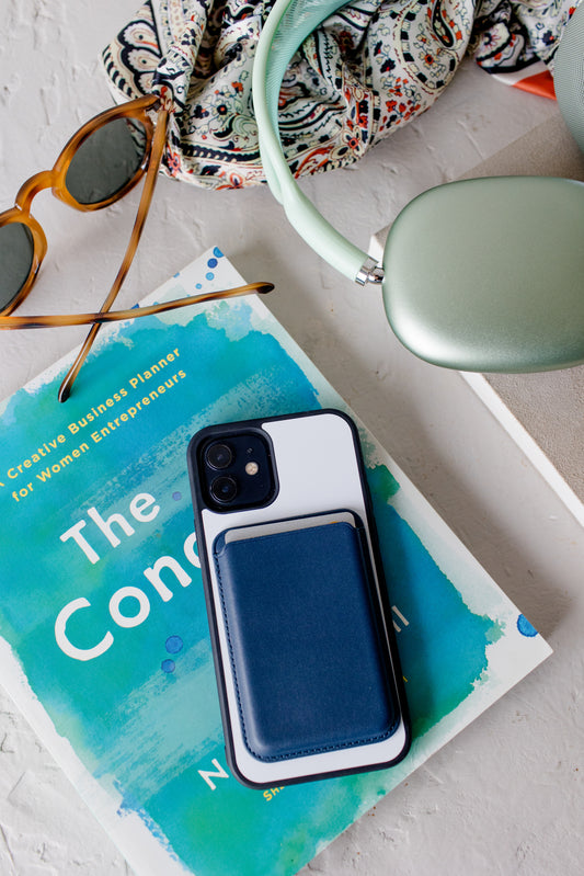 Carteira MagSafe- Azul Escuro