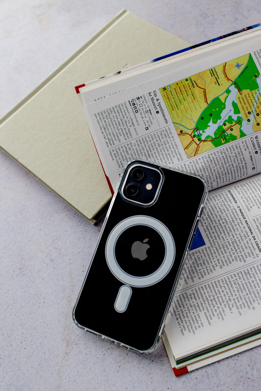 Capa transparente Magsafe ( iphone 11 ao 17 Pro Max )