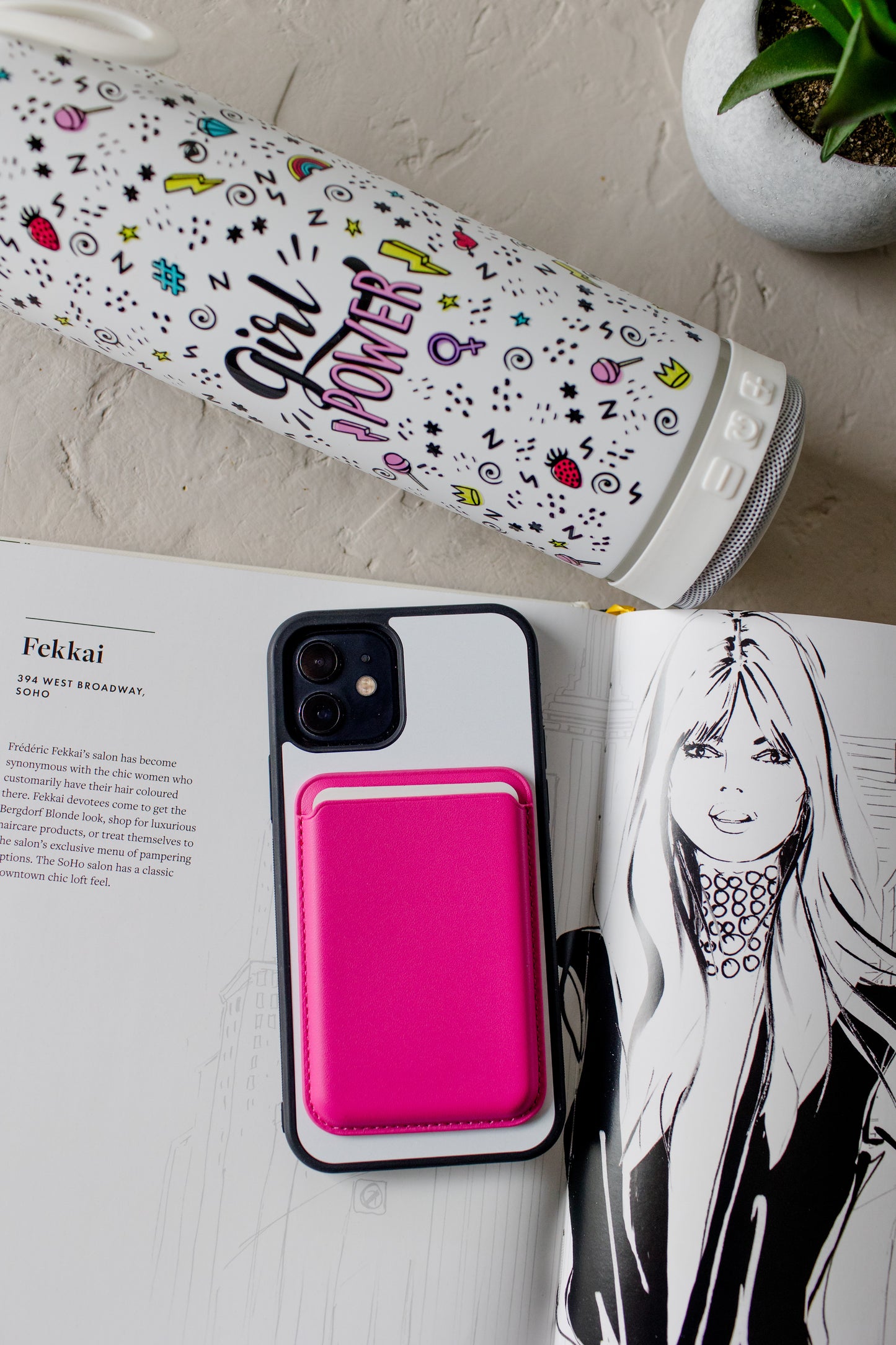 Carteira MagSafe- Rosa Choque