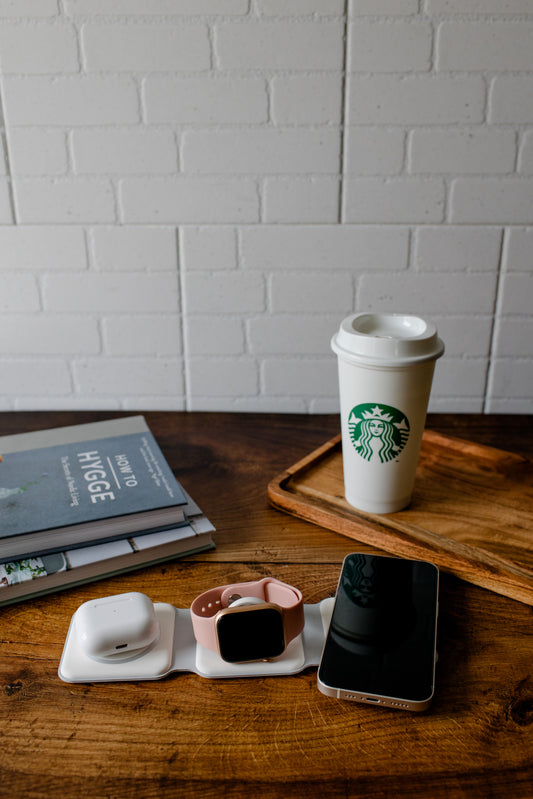 Carregador sem fio dobrável 3 em 1