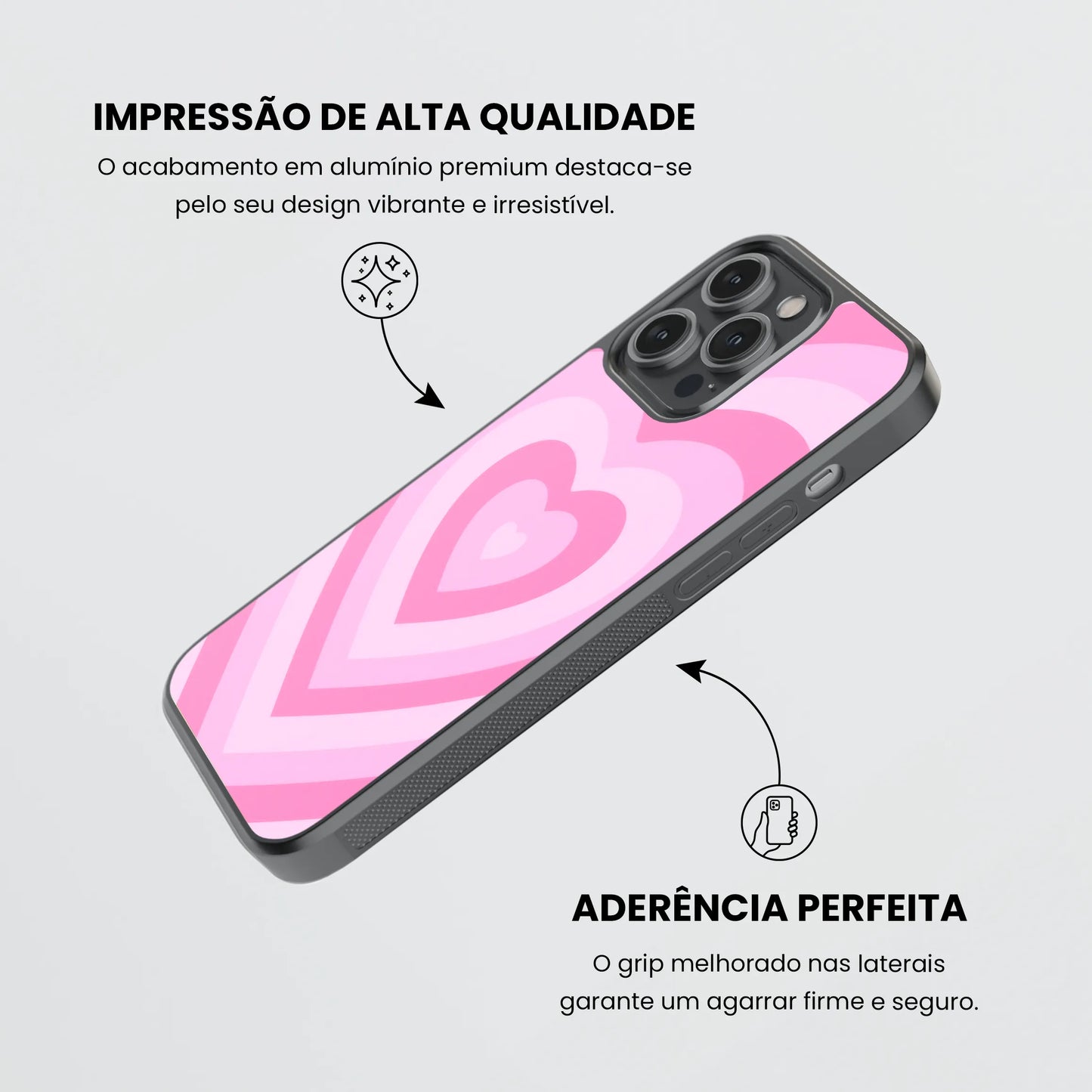 Coração Rosa Choque