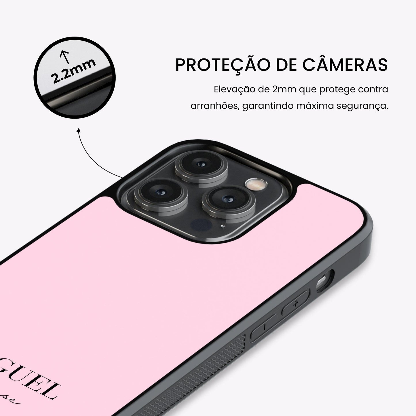 Nome Personalizado Capa ( Miguel Cor de Rosa )